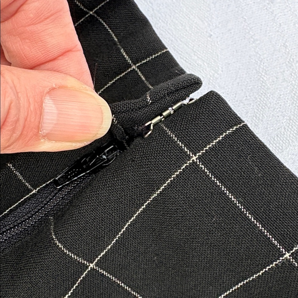 Talbots Black Grid Pattern Pants - image 3